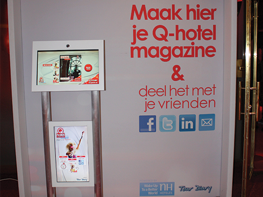 A Brickz.tv powered
                            interactive Q-hotel experience