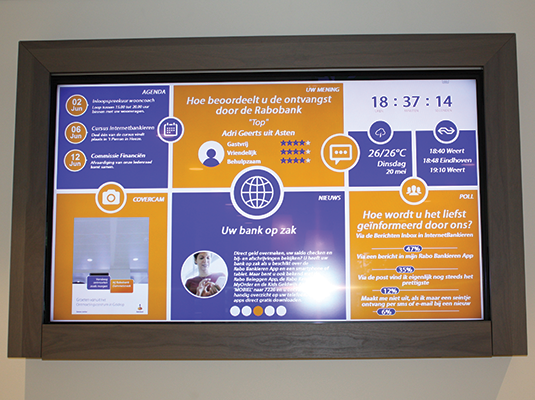 A Brickz.tv
                            powered Rabobank screen